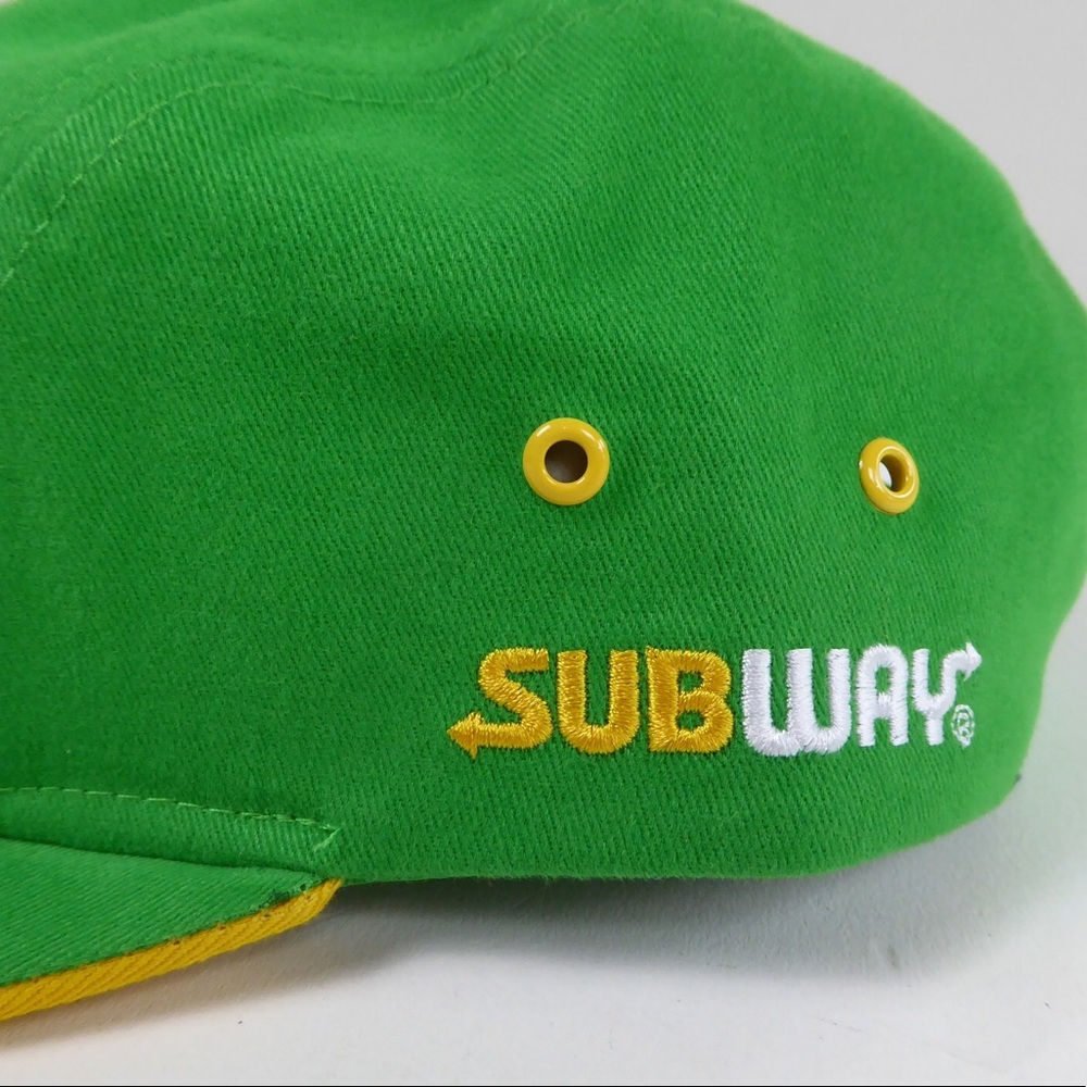 Subway Sandwich Shop Authentic 5 Panel Camp Hat Embroidered SnapBack NEW - Picture 3 of 7